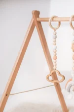 Ahşap Aktivite Merkezi - Bebek Oyun Alanı Egzersiz Aleti - Görsel 2