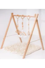 Ahşap Aktivite Merkezi - Bebek Oyun Alanı Egzersiz Aleti - Görsel 4