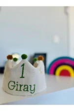 Çocuklar İçin Doğum Günü Tacı - İsim İşlemeli Özel Tasarım