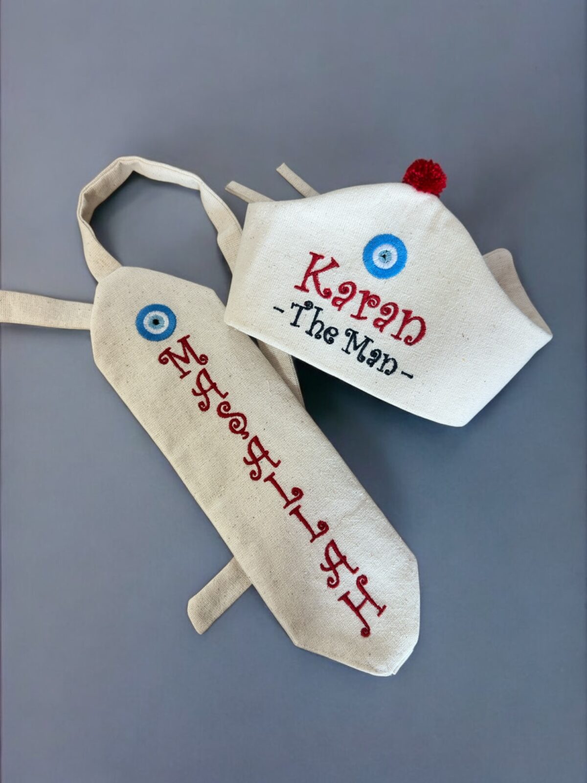 Photoroom_20250611_021855 İsme Özel Sünnet Tacı ve Maşallah Kuşağı Seti - Görsel 2