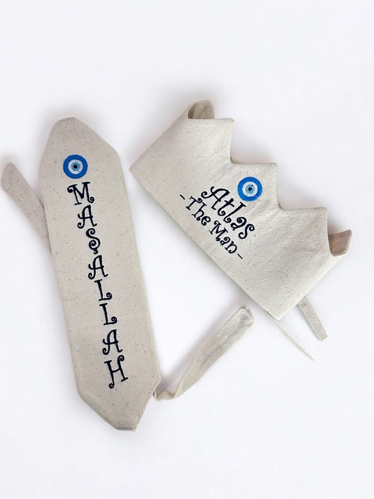 Photoroom_20250611_022116 İsme Özel Sünnet Tacı ve Maşallah Kuşağı Seti - Görsel 3