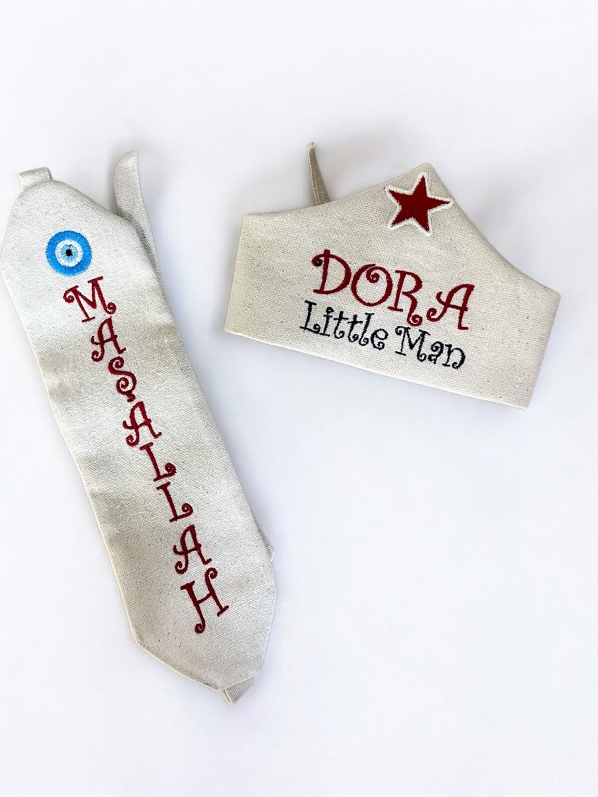 Photoroom_20250611_022943 İsme Özel Sünnet Tacı ve Maşallah Kuşağı Seti - Görsel 4