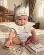 Diş Buğdayı Tacı – İsimli İlk Dişim Çıktı Tacı + Pelerin - Görsel 2