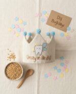 Diş Buğdayı Tacı – İsimli İlk Dişim Çıktı Tacı (Sadece Taç) - Görsel 2